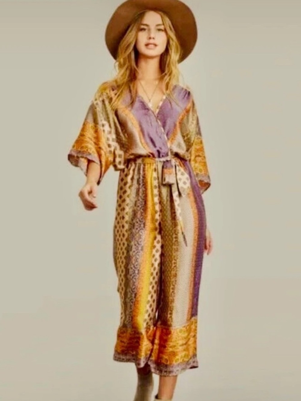 Dress Forum Paisley Kimona Jumpsuit